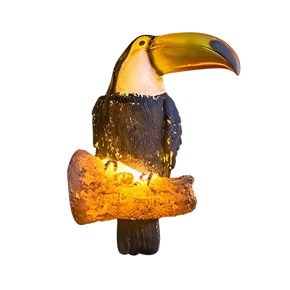 Parrot-Shape Resin Outdoor Landscape Light — Fiberglass, LED, 24V, 1W, IP65 Weatherproof, Warm White 3000K