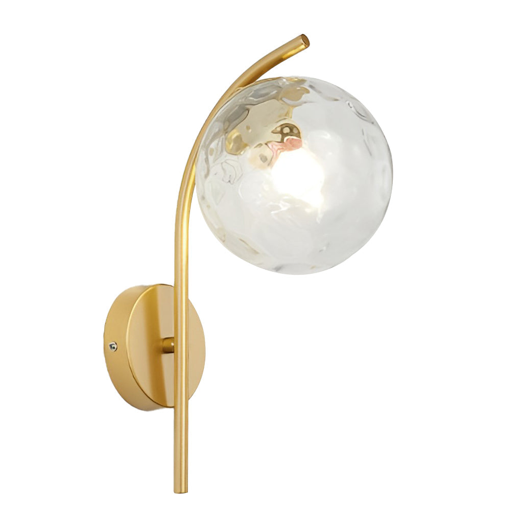Nordic Plug-in Wall Sconce Lighting with Creative Glass Ball Design