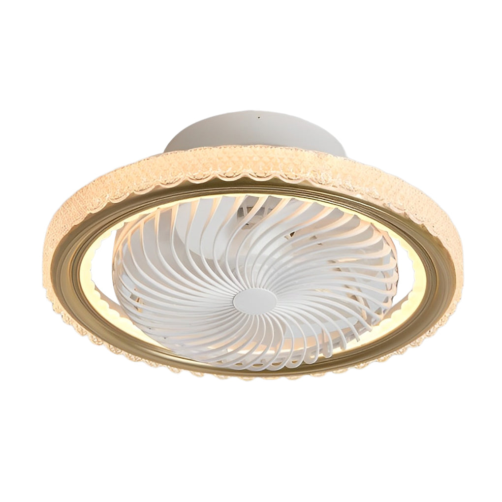 Adjustable Bladeless Ceiling Fans with Round Mute Timing and 3-Step Dimming