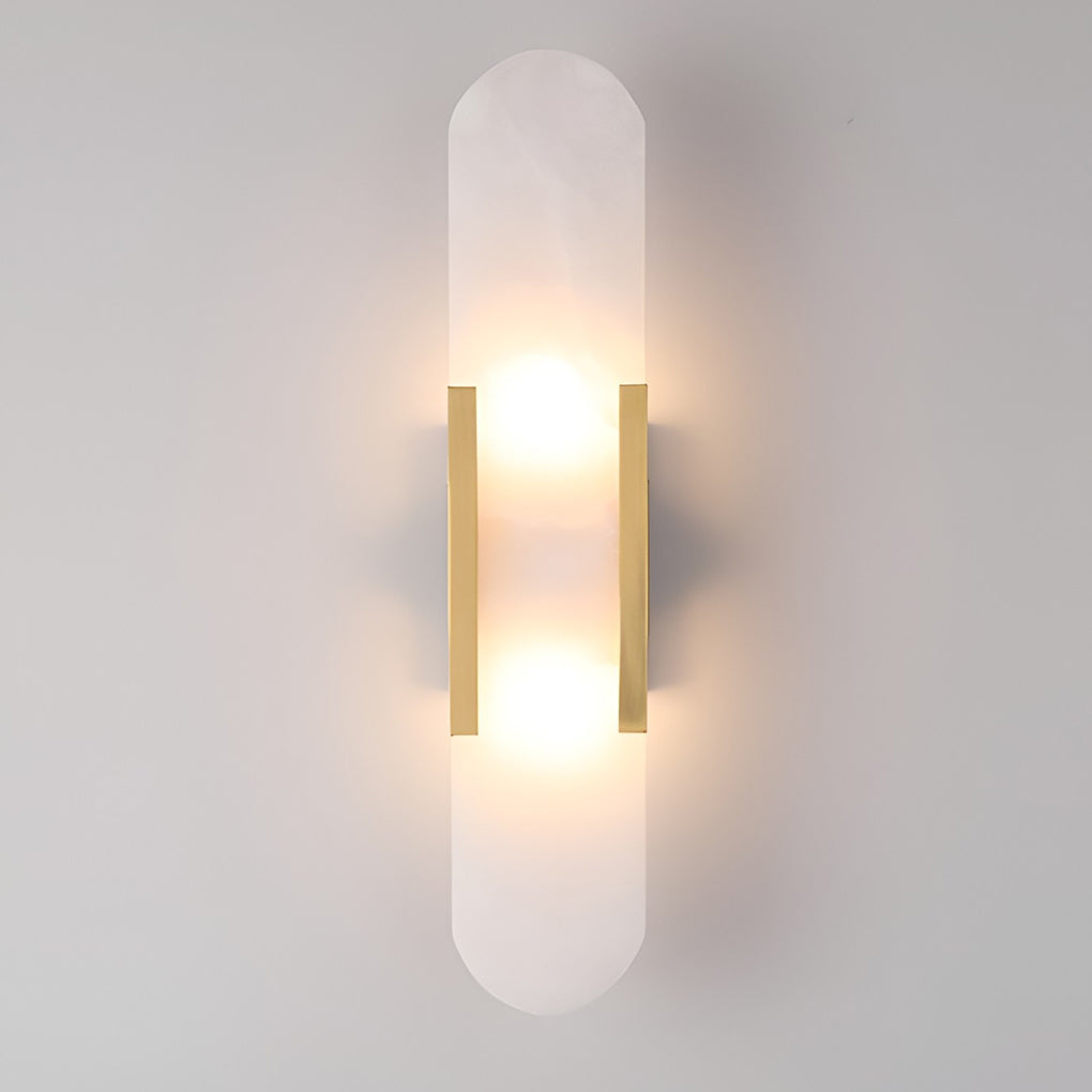 Modern Up/Down Wall Sconce — Electroplated Metal, G4 2-Light, Black or Copper