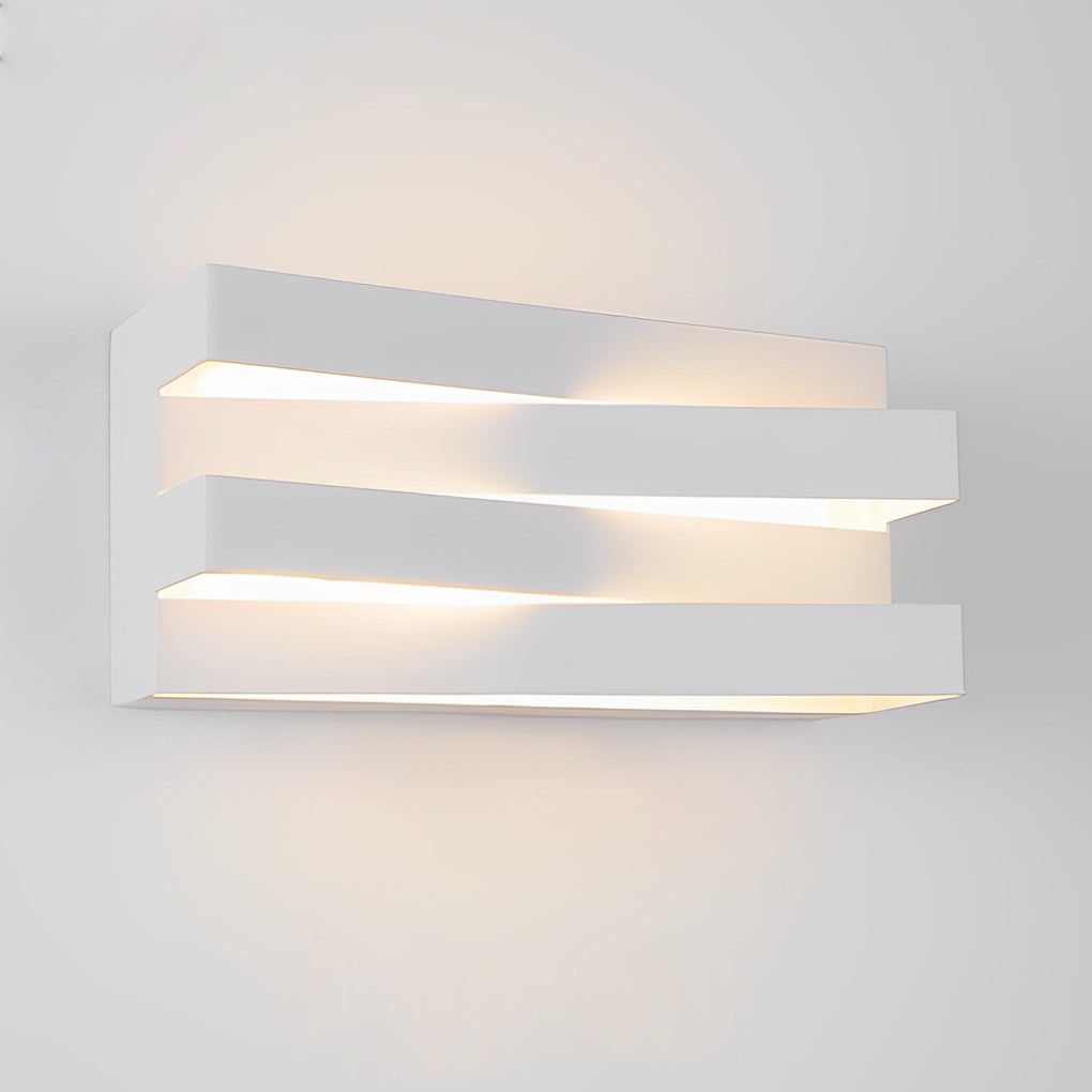 Minimalist Geometric LED Wall Sconce — Iron and Acrylic, 12W–18W, Warm White 3000K, 8" or 11"