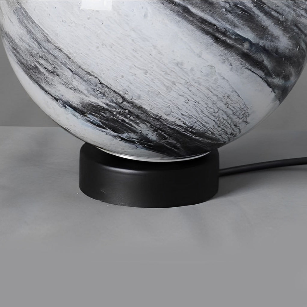 Round Globe Outdoor Fence Post Light — Die-Cast Aluminum & Glass, E27, IP54 Weatherproof, Warm White 3000K