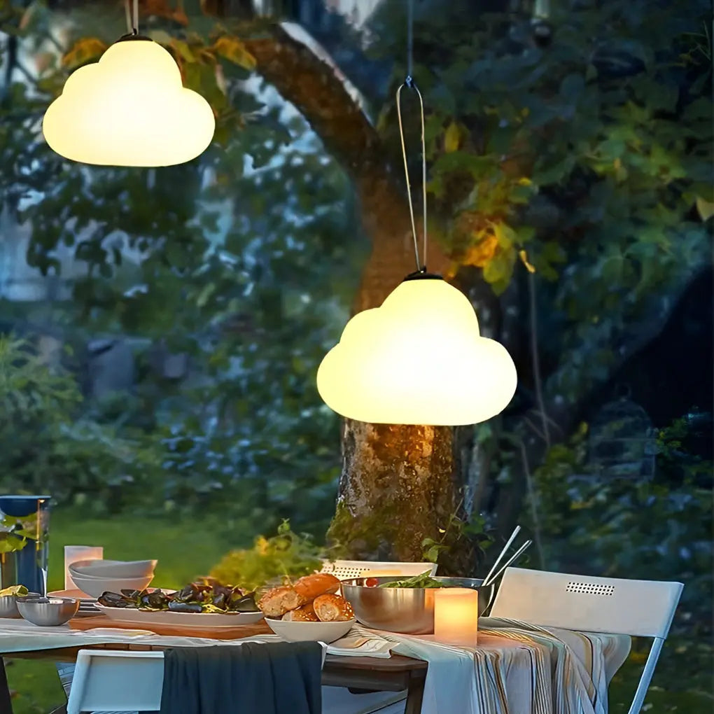 Rechargeable Outdoor Hanging Lights - Waterproof Clouds Design with USB DC5V Luxe