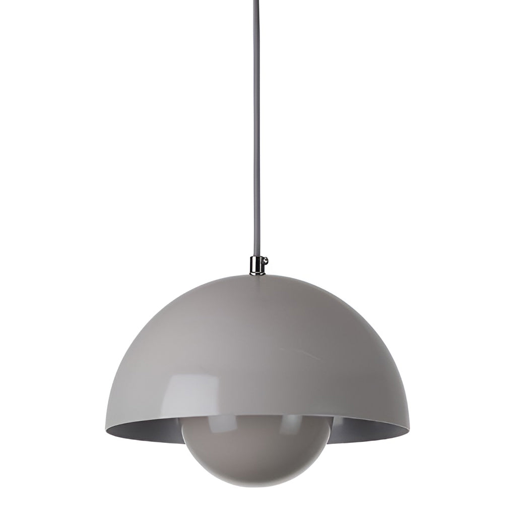 Flowerpot 1-Light Mini Pendant — Iron, Dome Mushroom Shade, E27, 9" Diameter, 3000K Warm White