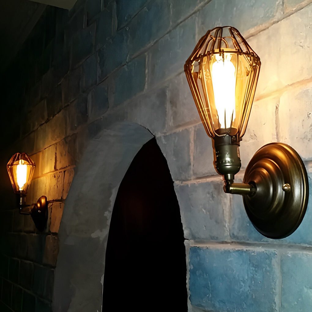 Adjustable Industrial Retro Wall Sconce — Black Iron, E27, Up/Down Directional, 7" × 11"