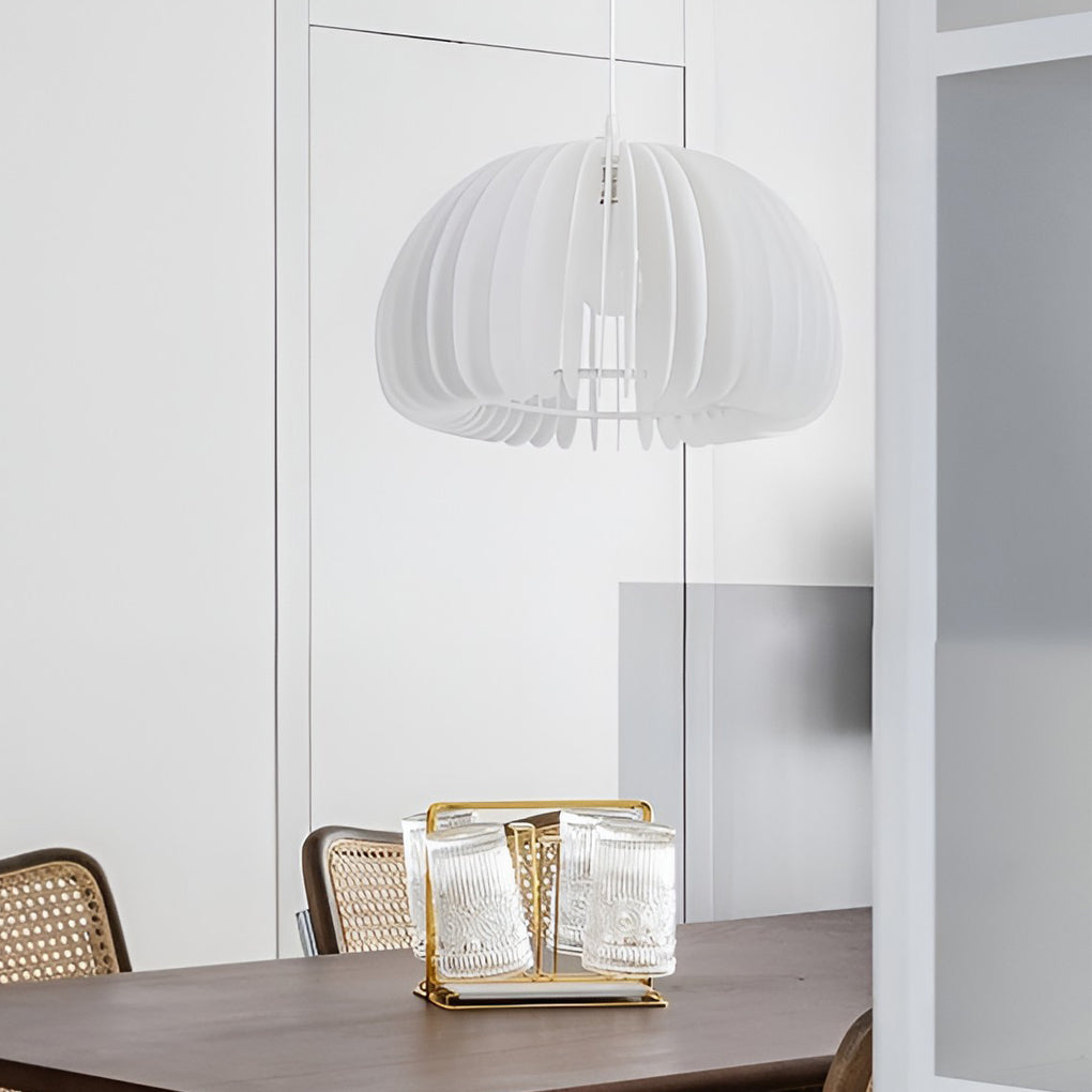 Lantern Pendant Light — Acrylic & Iron, White, 16W E27, 3-Step Dimming (3000K/4500K/6000K)