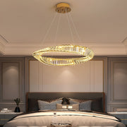 Modern Crystal Chandelier — Stainless Steel, Electroplated Finish, Stepless Dimming, Remote Control
