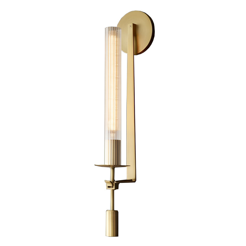 Postmodern Crystal Plug-in Wall Sconce — E14, Black or Bronze, 1-Light or 2-Light