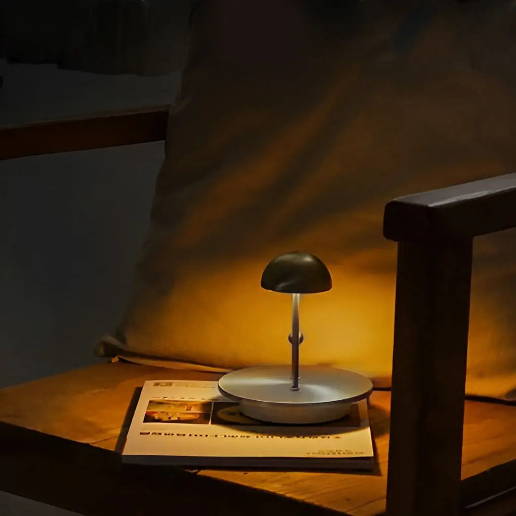 Touch-Dimming Nickel Jingle Table Lamp for Ambient Lighting Luxe