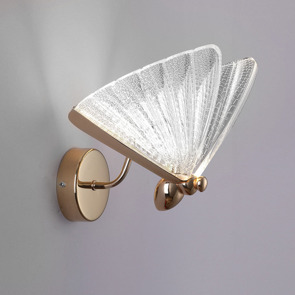 Butterfly Wall Sconce — Zinc Alloy and Acrylic, 4W LED, Warm to Daylight