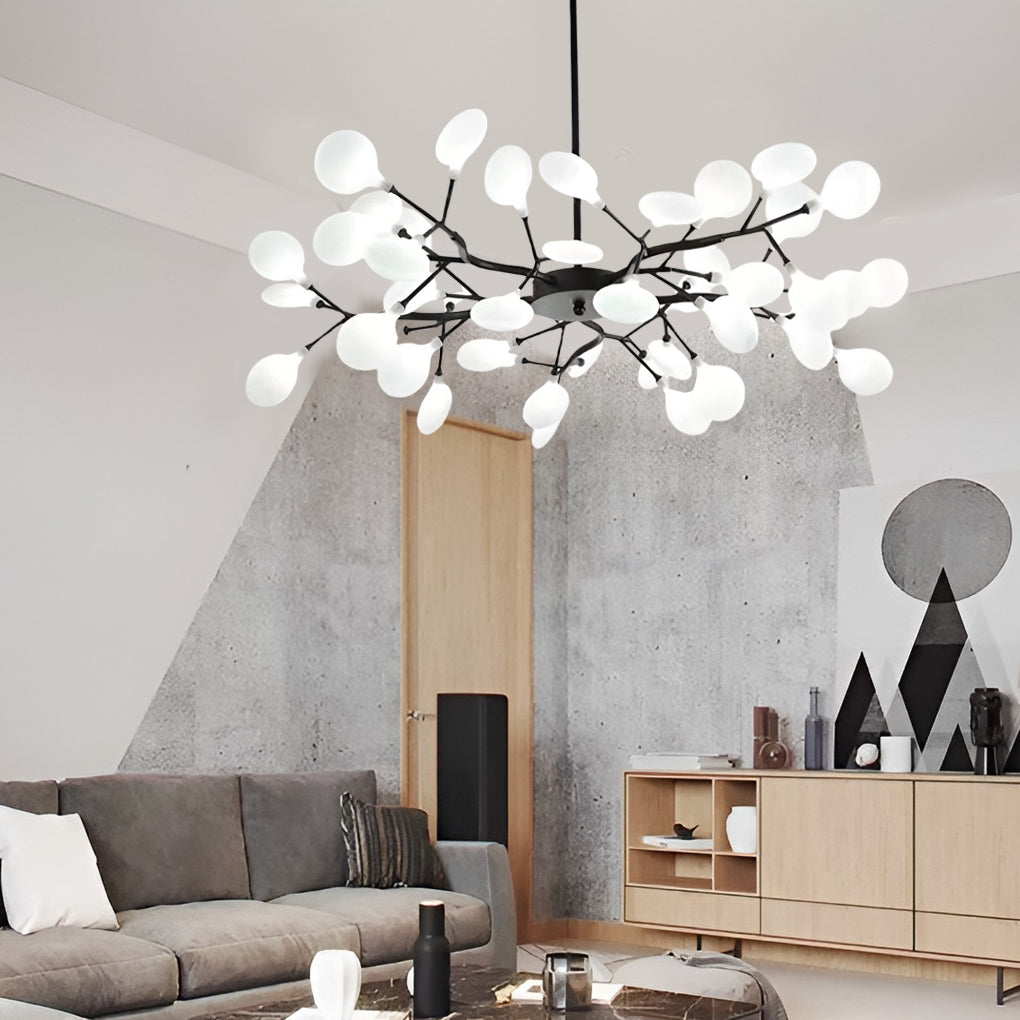 Branch Chandelier — Iron and Acrylic, 36/45/54-Light, G4, 3000K Warm White