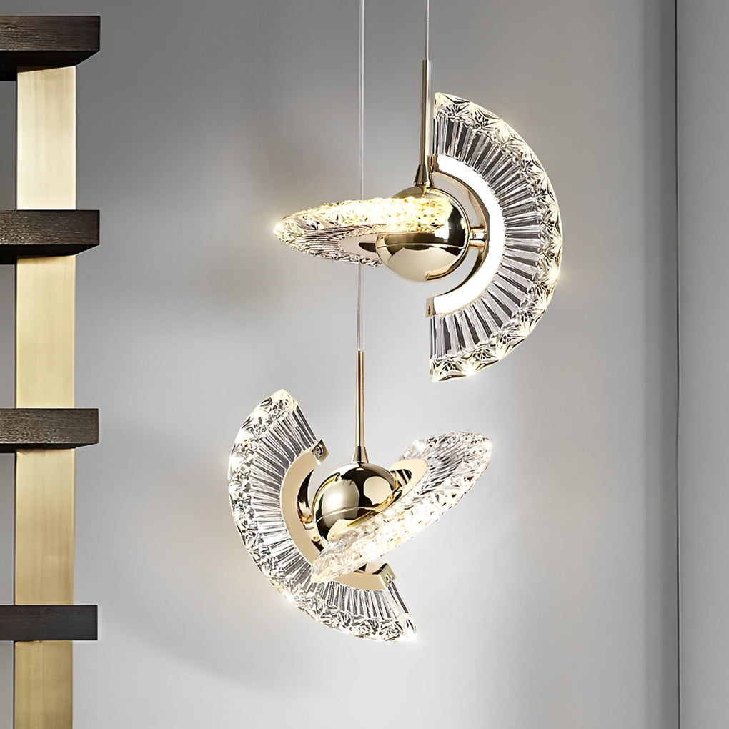 Circular Anodized Acrylic Mini Pendant — LED Integrated, 7" Diameter, 3000K / 6000K