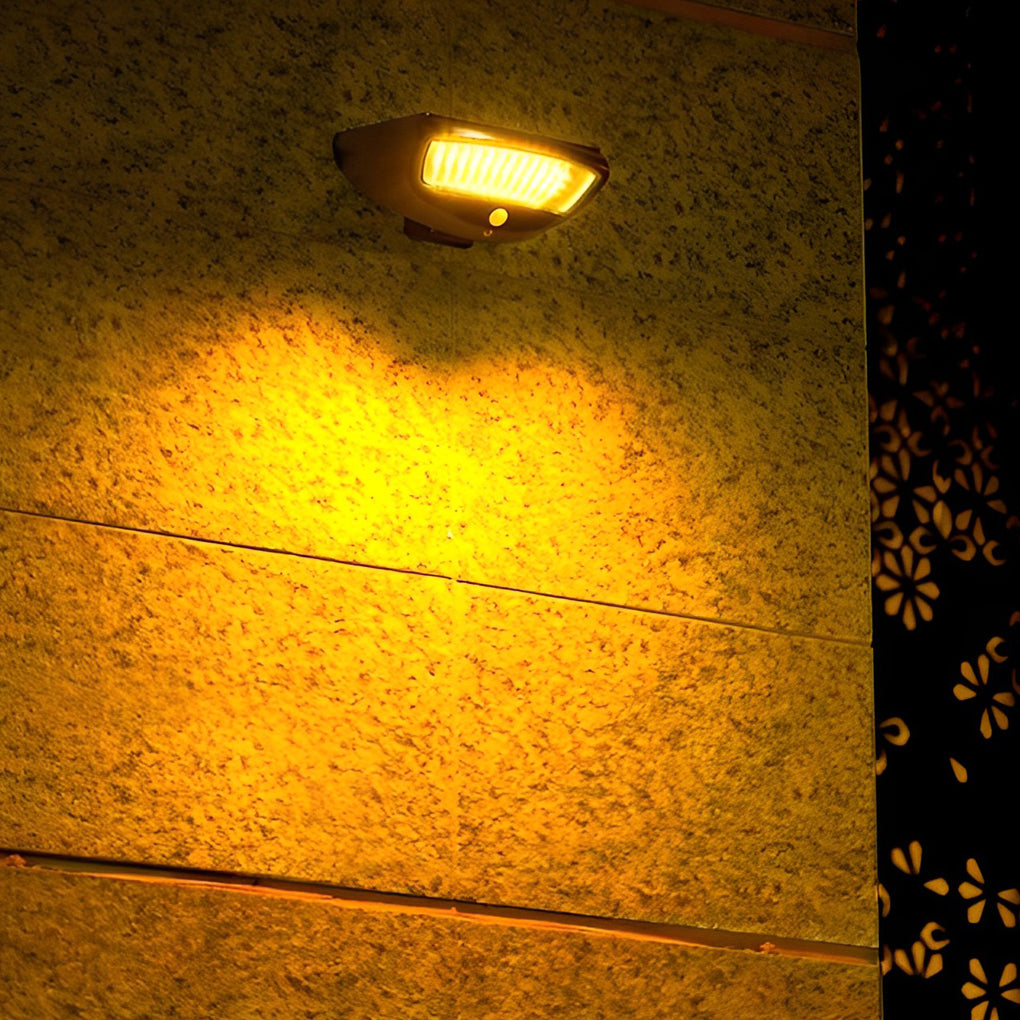 45° Adjustable Solar Outdoor Wall Sconce — IP65 Waterproof, Motion Sensor, 150° Detection, 4 Lighting Modes
