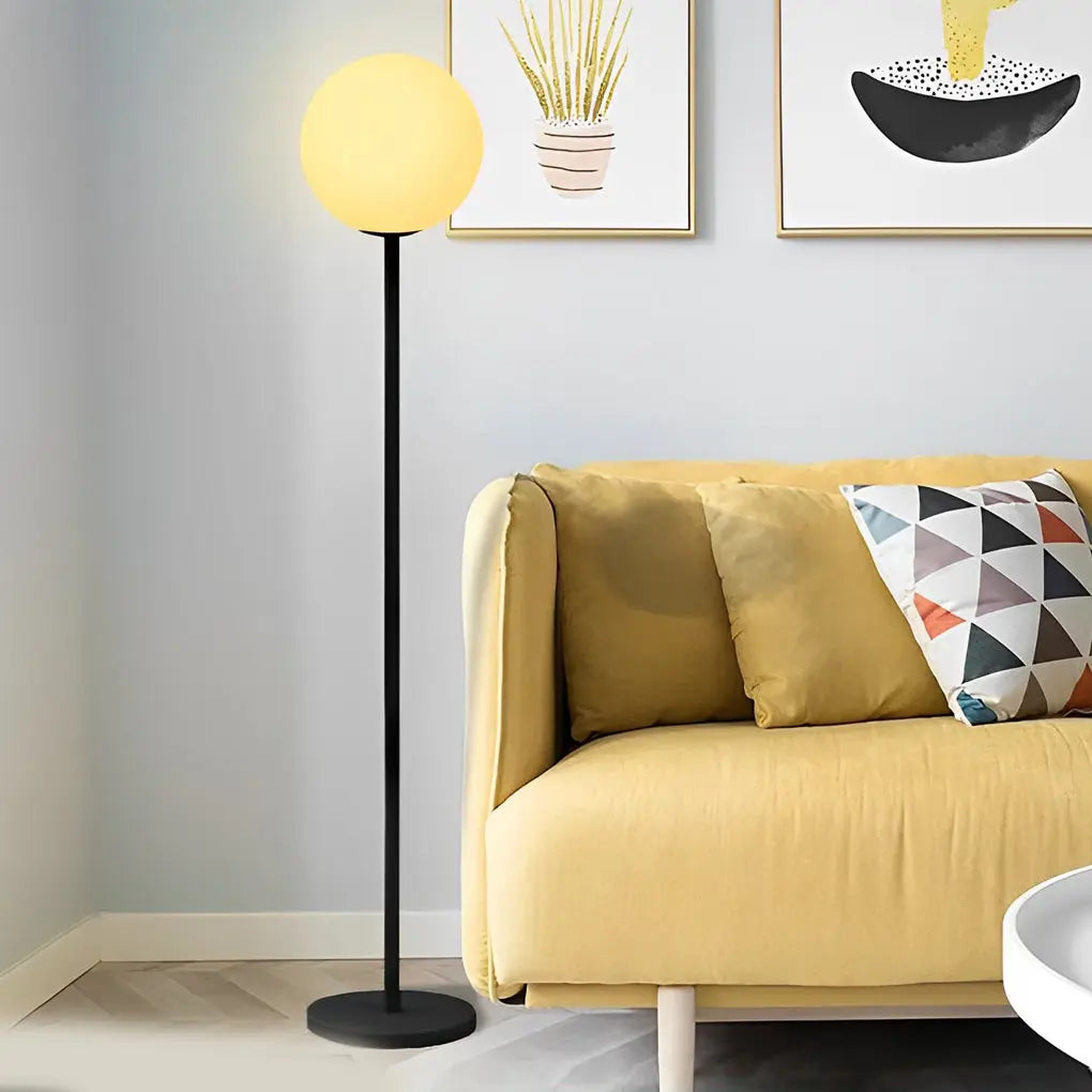 16-Color RGB LED Globe Floor Lamp with App Control Luxe