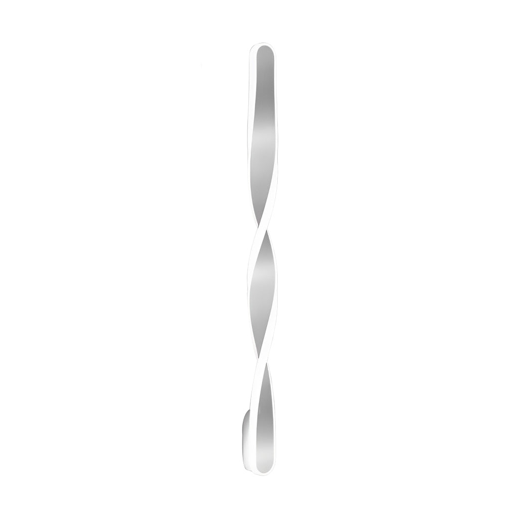 Minimalist Spiral Linear Wall Sconce — Aluminum with Silicone LED Strip, 29W, 28"