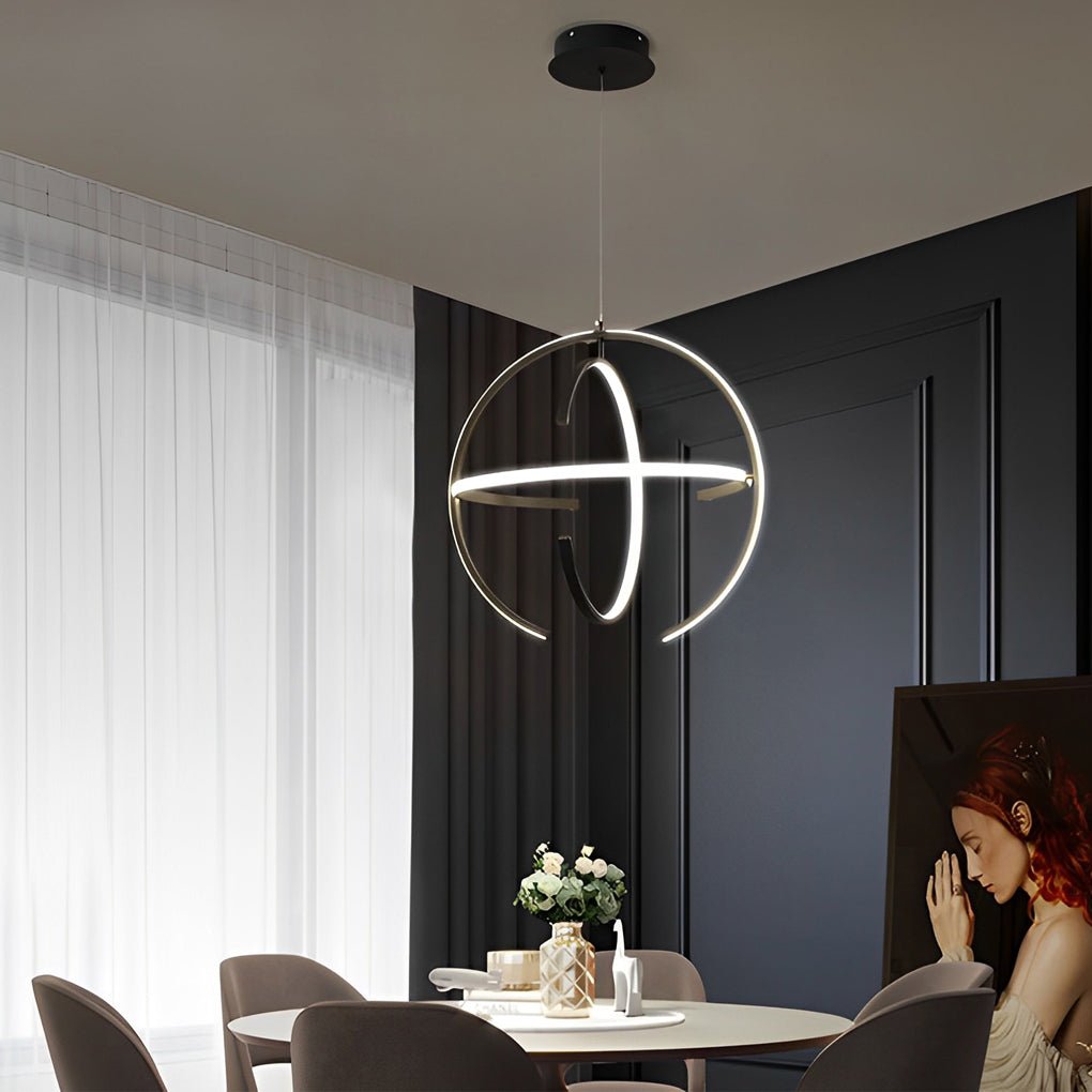 Adjustable Modern LED Pendant Chandelier — Aluminum, 180° Articulating, 14"/18"/22"