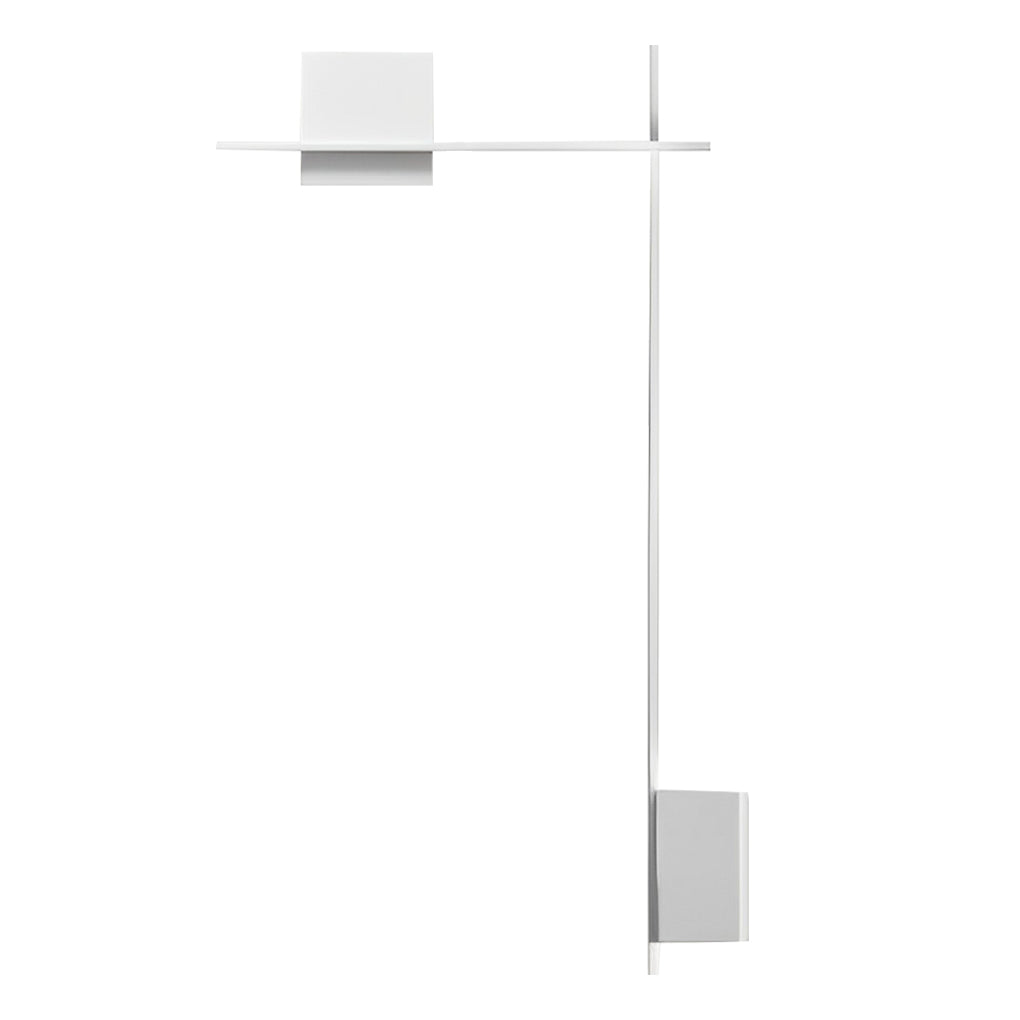 Square Strip Linear Wall Sconce — Iron, LED 10W, Three-Step Dimming (3000K/4500K/6000K), Black or White