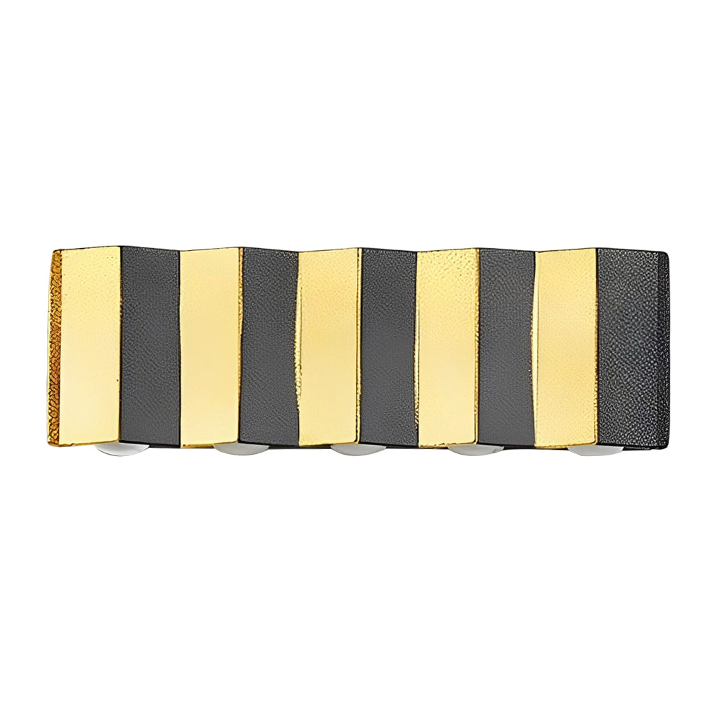 Bent Rectangle Up/Down Outdoor Wall Sconce — Aluminum, Black and Gold, LED 4W–10W, IP65