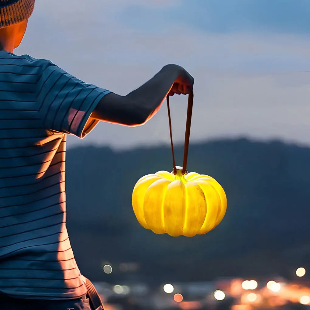 Waterproof Portable Resin Pumpkin LED Lights - USB Rechargeable for Outdoor Use Luxe