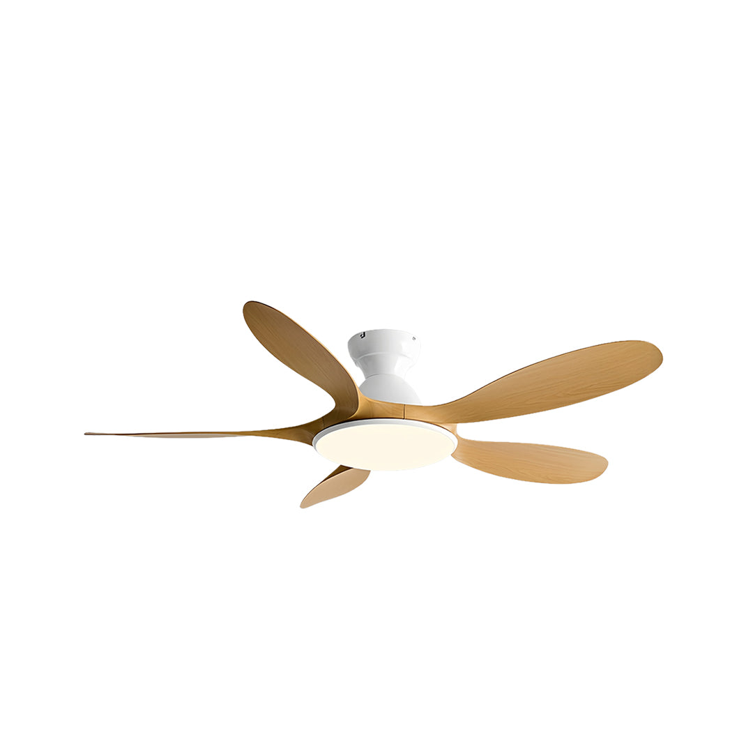 5-Blade Kids' Room Ceiling Fan with Light — Metal Body, ABS Blades, 46" or 56", 3-Color Dimming, Remote Control