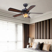 5-Blade Farmhouse Ceiling Fan with Lights and Remote Control for the Bedroom Luxe