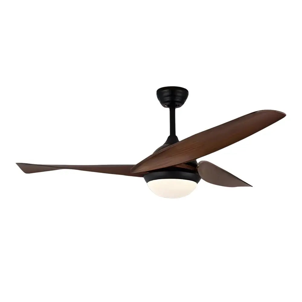 52-Inch 3-Blade LED Ceiling Fan with 6 Speeds, Light, and Remote Control - Quiet Operation Luxe