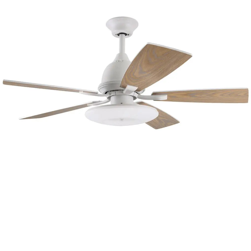 52-Inch Nordic Retro Ceiling Fan Lamp with Remote Control and Light Source Luxe