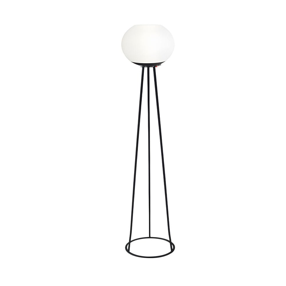 52 inch led outdoor tripod floor lamp with globe design