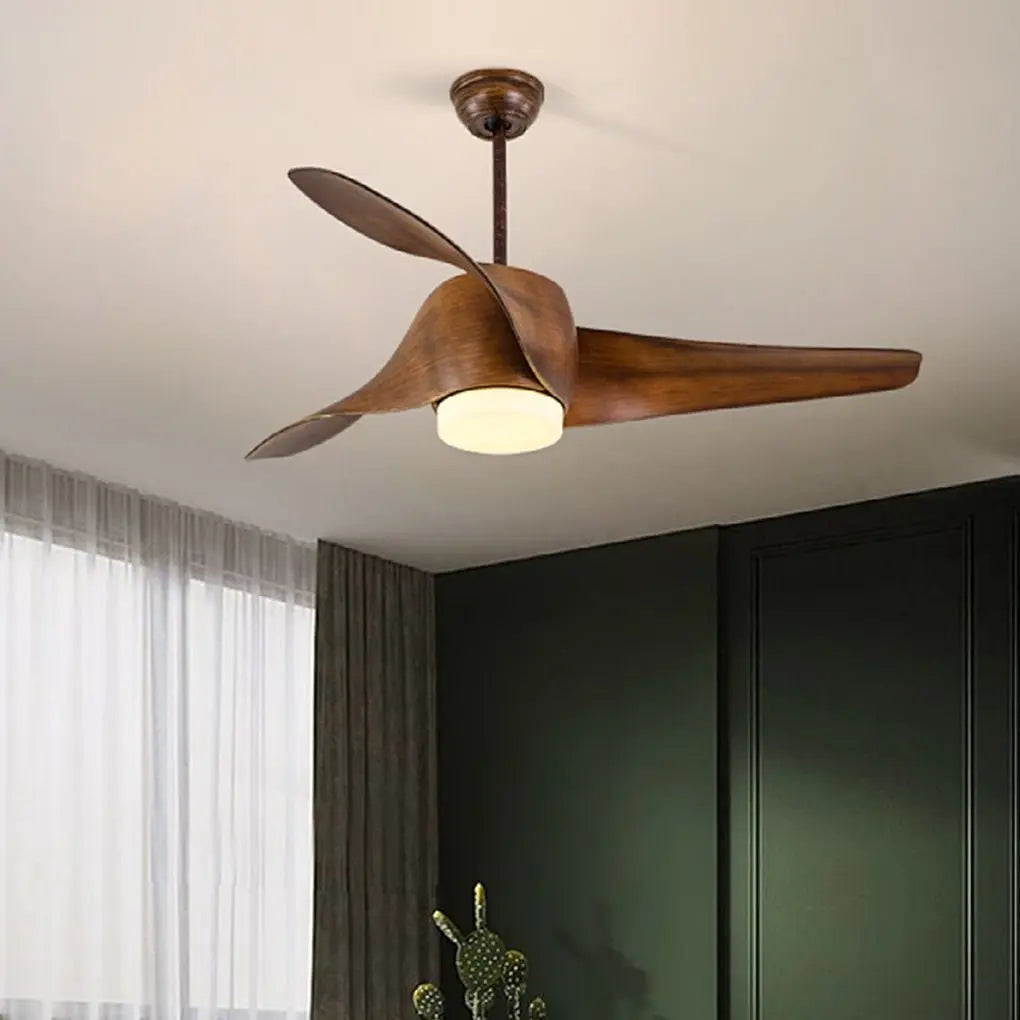 52-Inch Smart Ceiling Fan Light with Creative Three-Color Dimming and Intelligent Timing Luxe