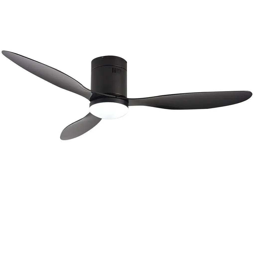 52-Inch LED Ceiling Fan Light with Remote Control and Three-Color Dimming Feature Luxe