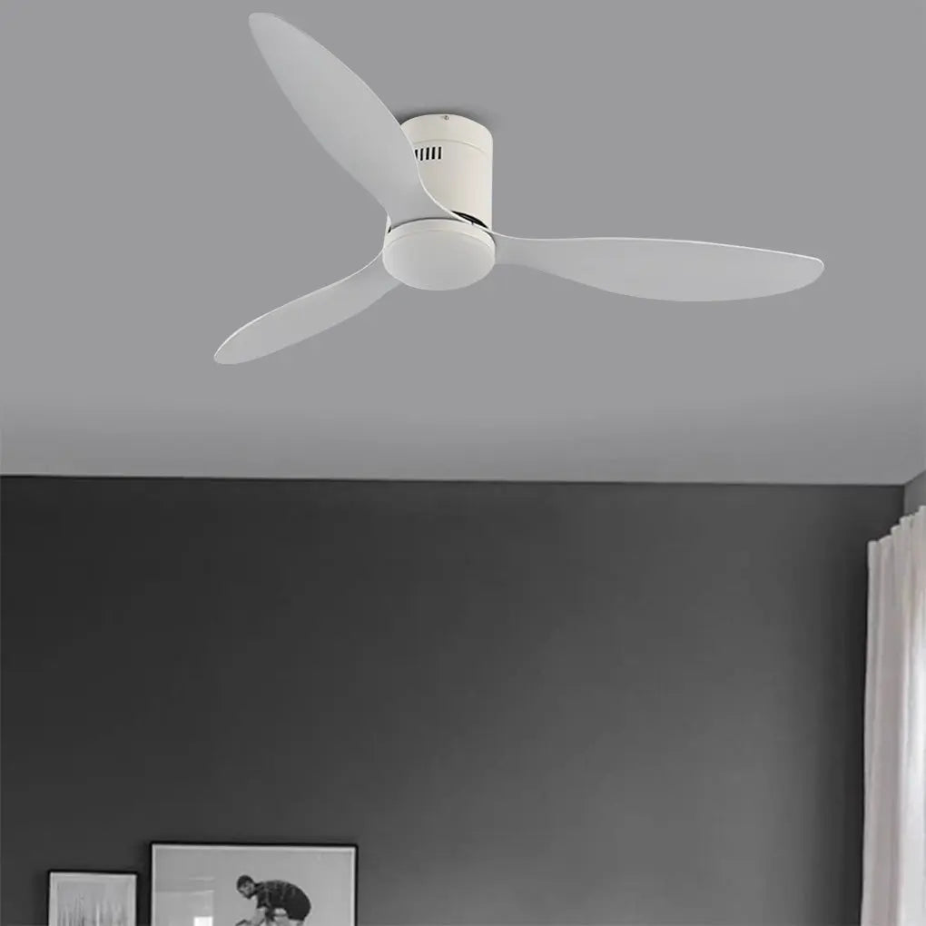 52-Inch LED Ceiling Fan Lamp with Remote Control and Three-Color Dimming Luxe
