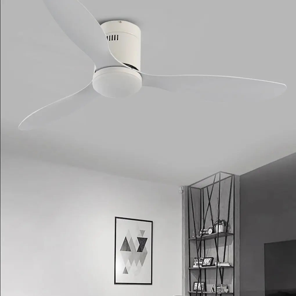 52-Inch LED Ceiling Fan Lamp with Remote Control and Three-Color Dimming Luxe