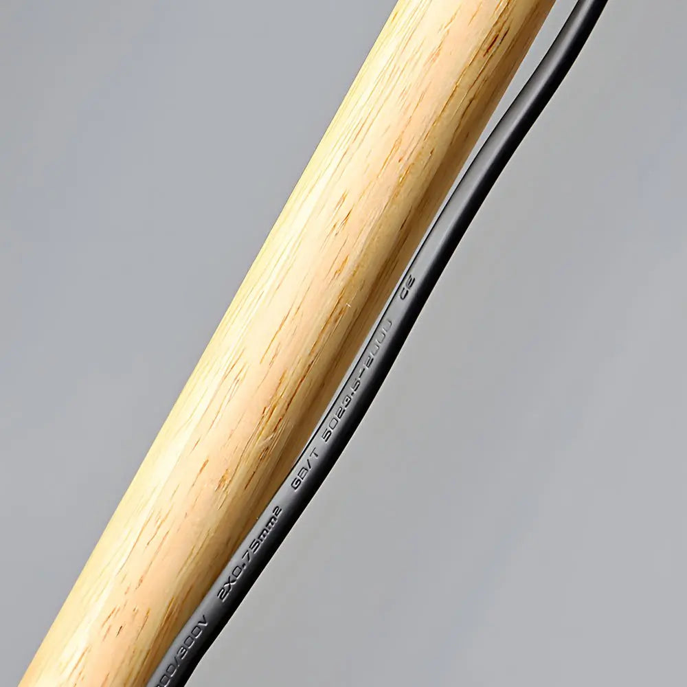 59-Inch Arc LED Task Floor Lamp with Wood and Metal Design Luxe
