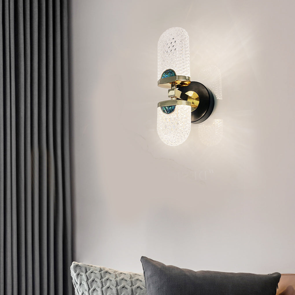 Up/Down LED Wall Sconce — Acrylic, 8W, Three-Step Dimming (3000K/4000K/6000K)