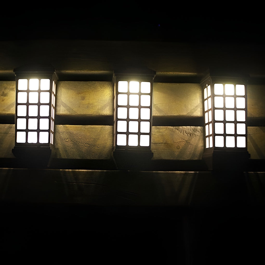 Modern Solar LED Outdoor Wall Sconce — ABS, Light-Control Sensor, 3000K / 6000K