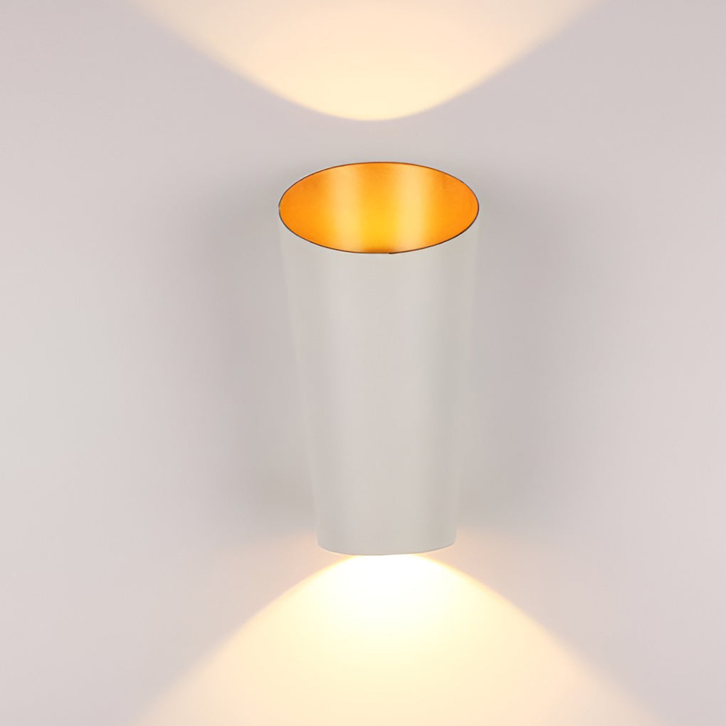Cylindrical Up/Down Wall Sconce — Die-Cast Aluminum, 10W LED, IP-Rated Weatherproof, 3000K / 6500K