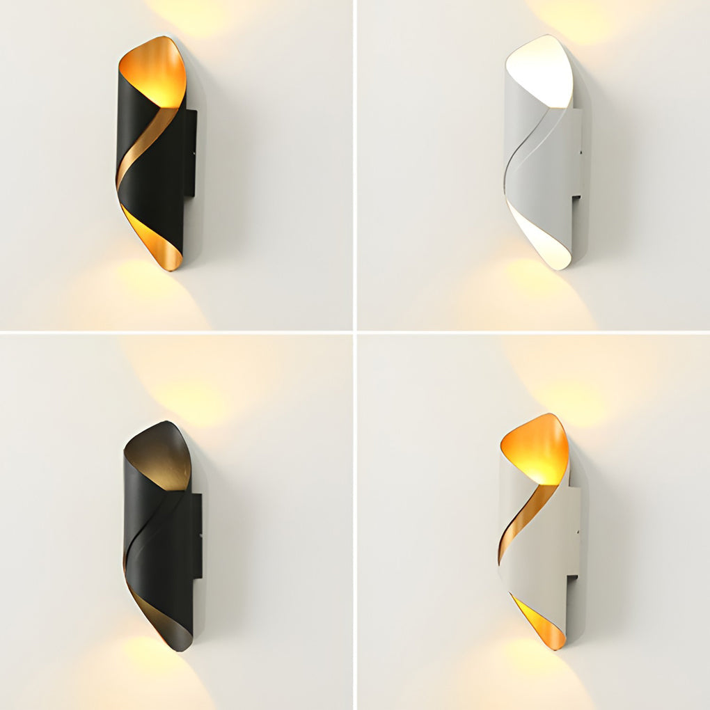 Modern Up/Down Outdoor Wall Sconce — Aluminum & Glass, LED 10W, IP66 Weatherproof, 3"W × 11"H