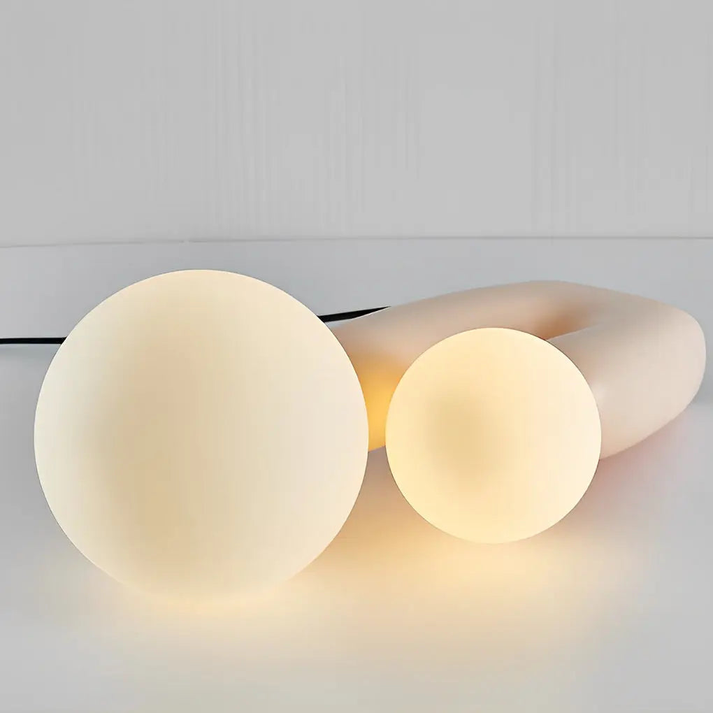 Modern Beige Cactus LED Accent Table Lamp with 2 Lights Luxe