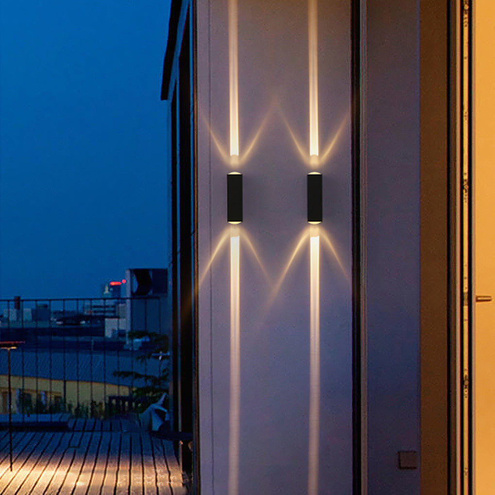 Up/Down Outdoor Wall Sconce — Die-Cast Aluminum, LED 3000K, IP Waterproof, 7.1" H