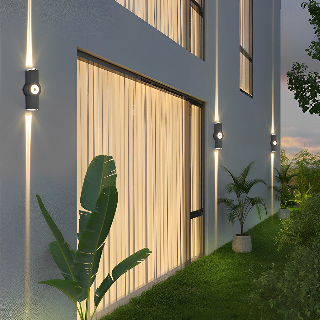 Up/Down Outdoor Wall Washer Sconce — Aluminum, LED, Waterproof, 2-, 3-, or 4-Light
