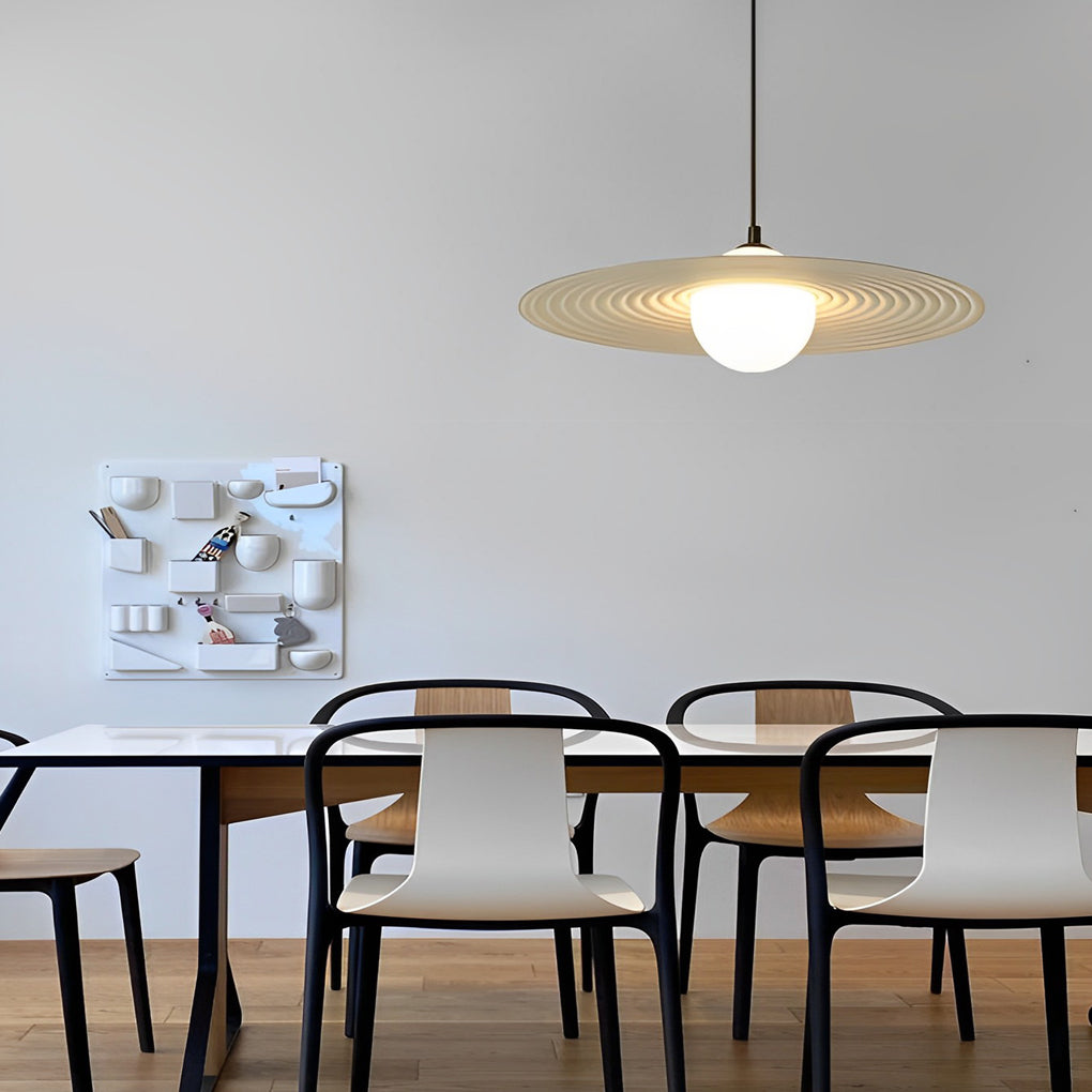 Modern Round LED Pendant Chandelier — Aluminum & Iron, 3000K Warm White, RA90, 12" or 18"