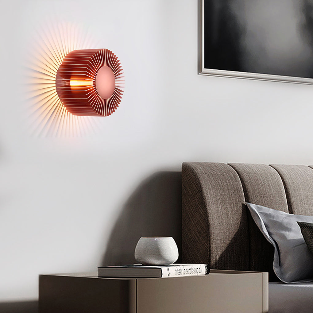 Sunflower LED Wall Sconce — Aluminum, 5W Hardwired, 3000K Warm White, 5.9" Diameter