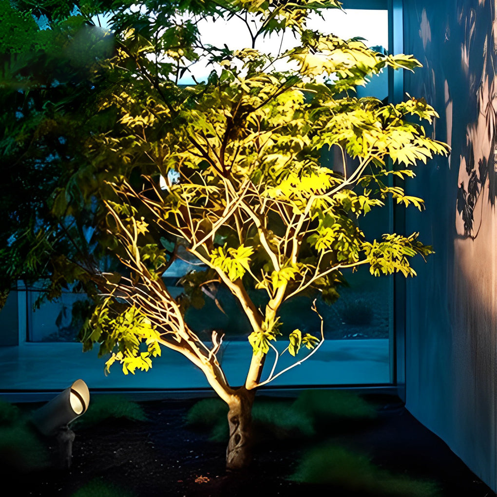 Modern Black LED Outdoor Landscape Spotlight — Aluminum, 10W / 20W, 3000K, IP Waterproof, 24° Beam