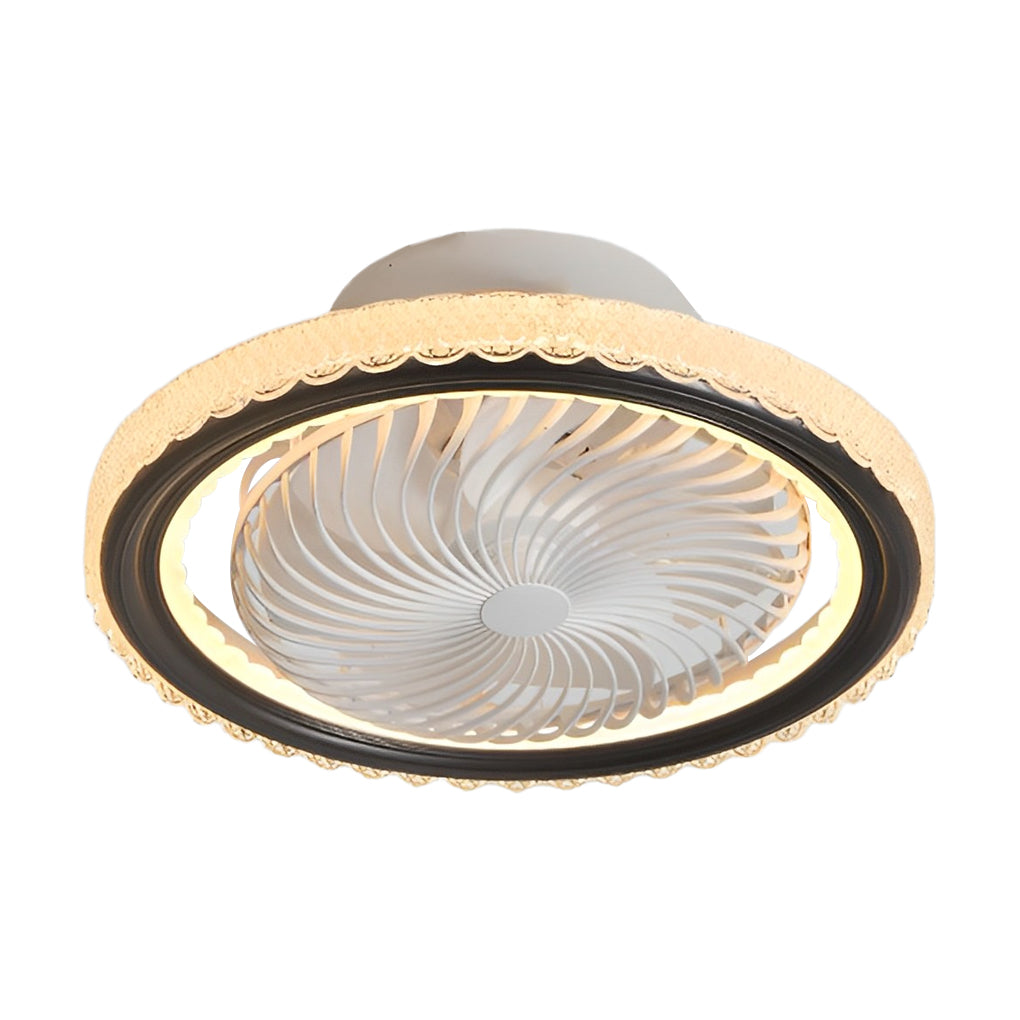 Adjustable Bladeless Ceiling Fans with Round Mute Timing and 3-Step Dimming