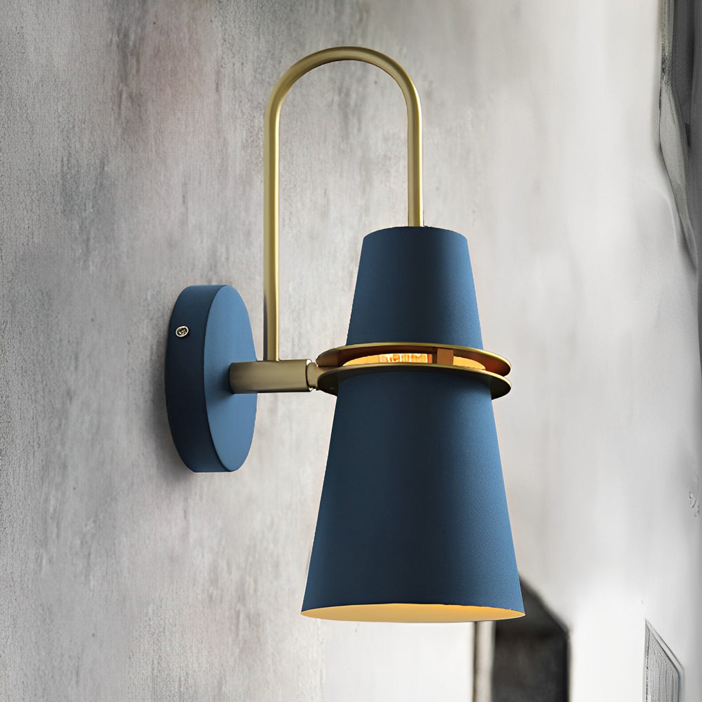 Modern Diffused Wall Sconce — White Iron, 6" Diameter, Indoor