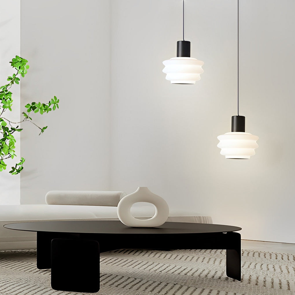 Minimalist Mini Pendant Light — Iron, 6W, Three-Step Dimming (3000K/4500K/6000K), 7" Diameter