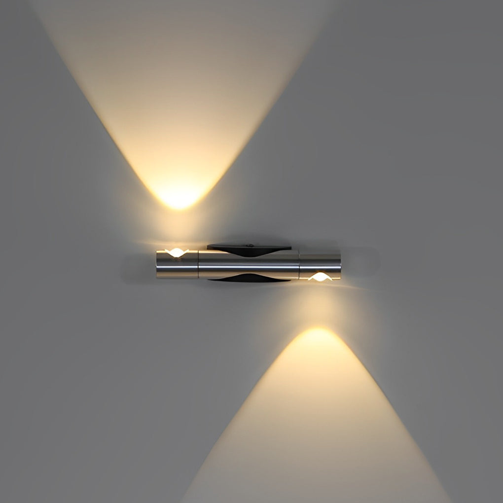 Adjustable Up/Down Wall Sconce — Aluminum, 6W LED, 1" × 7", Multi-Color Temperature