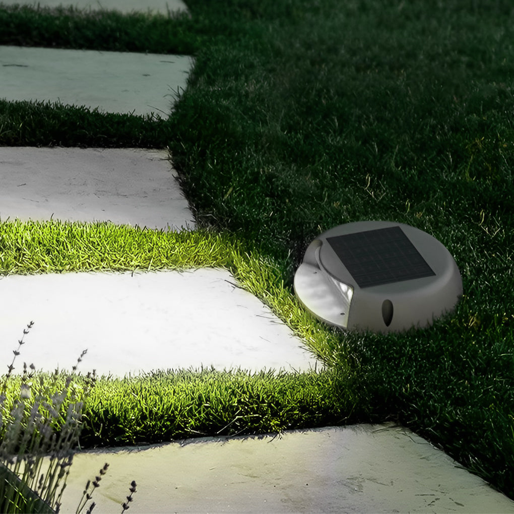 solar led flush mount step lights for wall protection ideal for stairway and landscape lighting