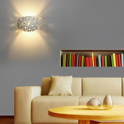 Round Hollow Up/Down Wall Sconce — Gypsum, White, LED, 3000K / 6000K