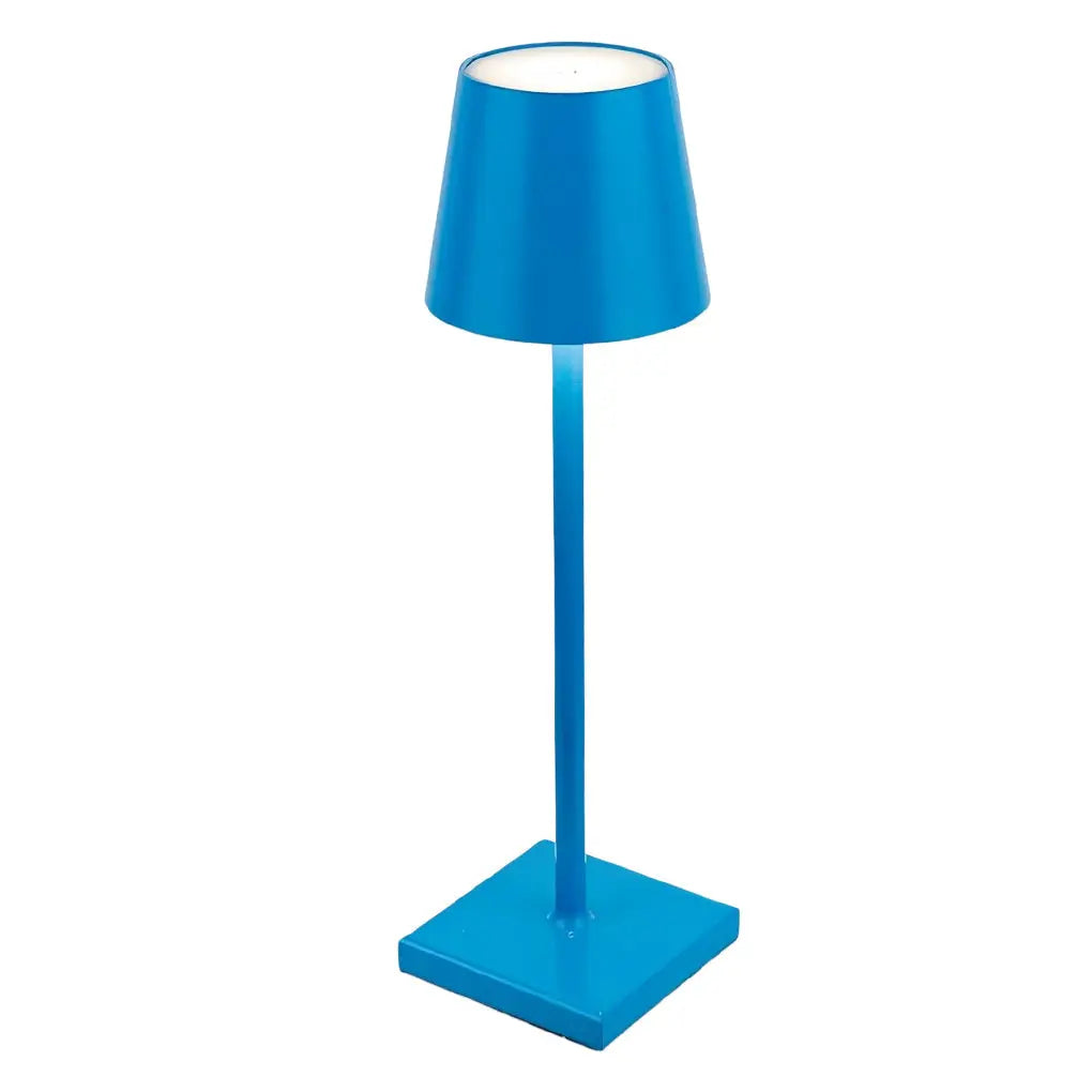 Portable Touch-Control Table Lamp with Rechargeable Aluminum Design - Top Hat Luxe